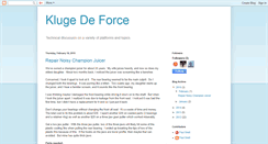 Desktop Screenshot of klugedeforce.com