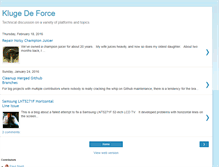 Tablet Screenshot of klugedeforce.com